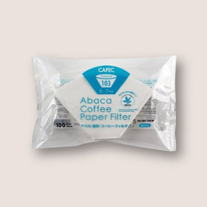 Filtr papierowy CAFEC Abaca trapez pasuje do Melitta, Moccamaster, Sage