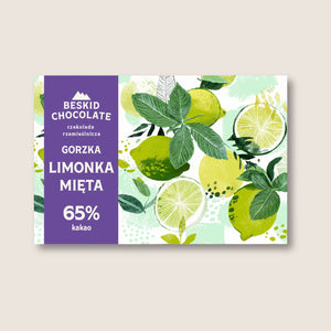 Czekolada gorzka 65% Limonka z miętą