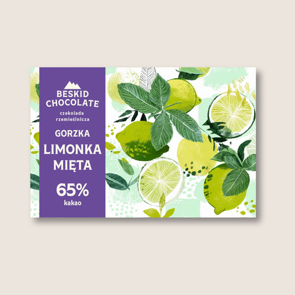 Czekolada gorzka 65% Limonka z miętą