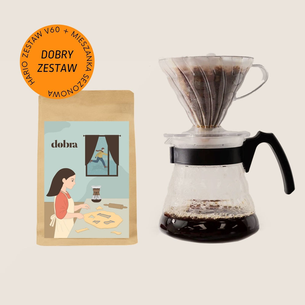 Hario zestaw V60 Craft Coffee Maker x KAWA ZIMOWA (Kawa + drip + serwer + filtry)