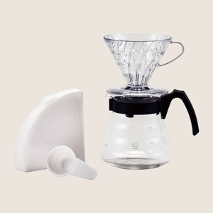 Zestaw degustacyjny kaw 5x 100g + HARIO V60 CRAFT SET