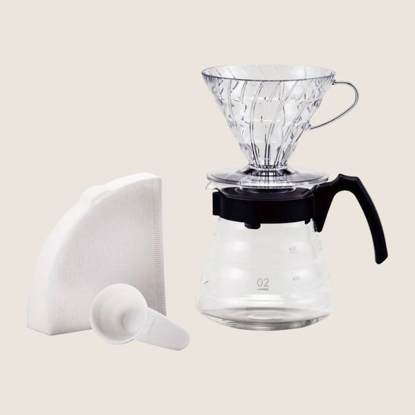 Zestaw degustacyjny kaw 5x 100g + HARIO V60 CRAFT SET