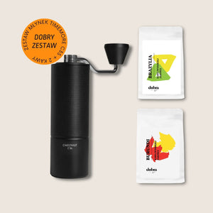 Zestaw Młynek do kawy TIMEMORE C3S - czarny + 2x200g kawy pod filtr