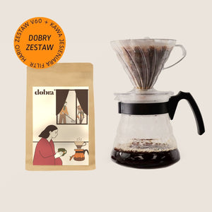 Hario zestaw V60 Craft Coffee Maker x KAWA JESIENIARA (Kawa + drip + serwer + filtry)