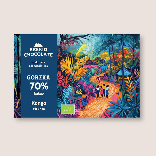 Czekolada gorzka Kongo Virunga 70%