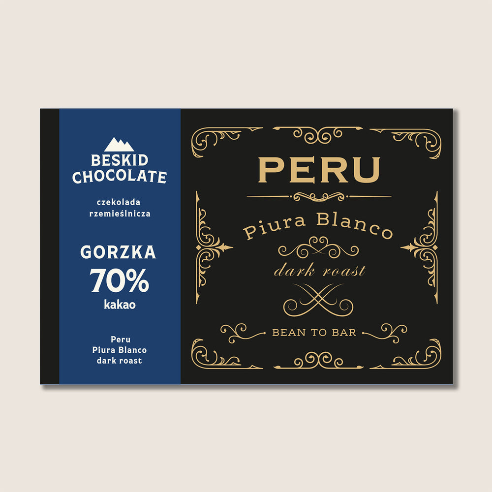 Czekolada gorzka Peru Piura Blanco dark roast 70%